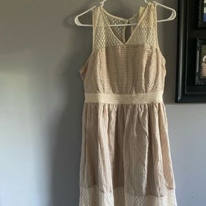 Vintage style neutral color dress. Brand new.